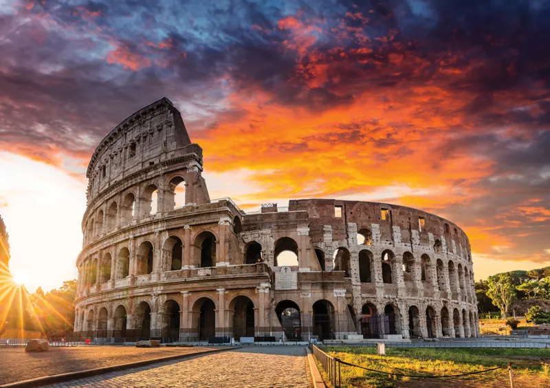 Sunset at Colosseum