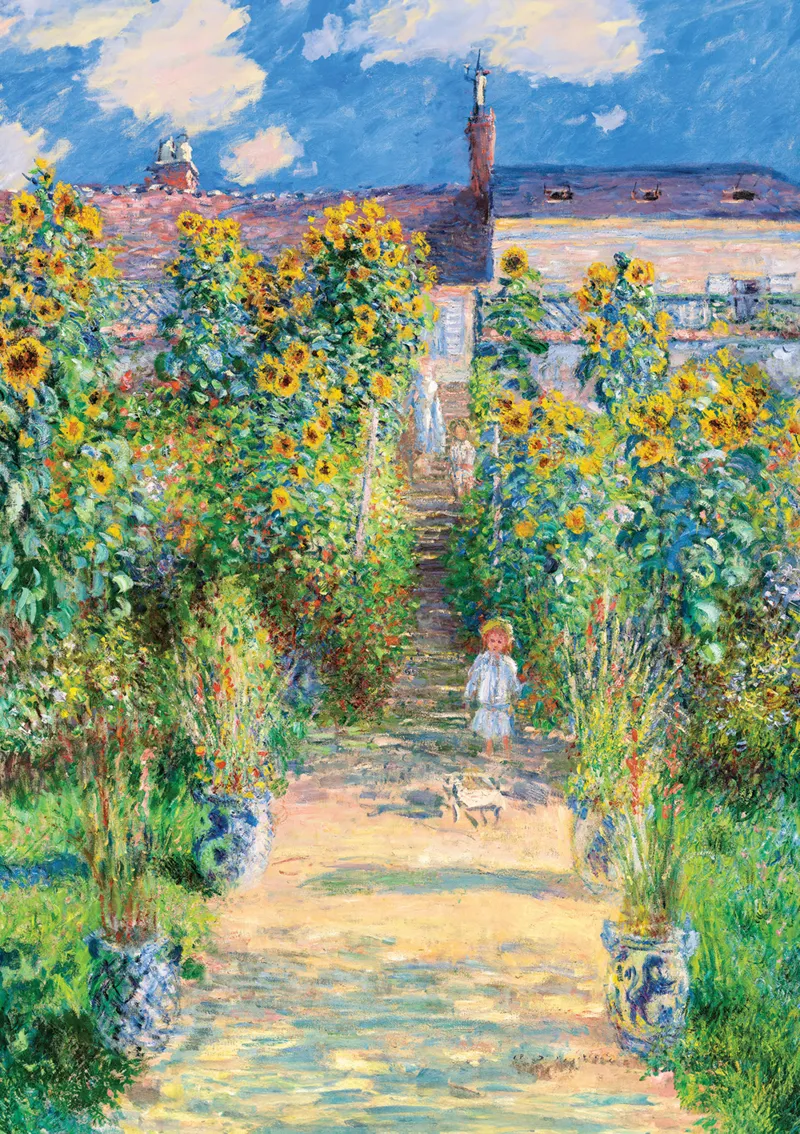 Claude Monet, Monet's Garden at Vétheuil, 1881