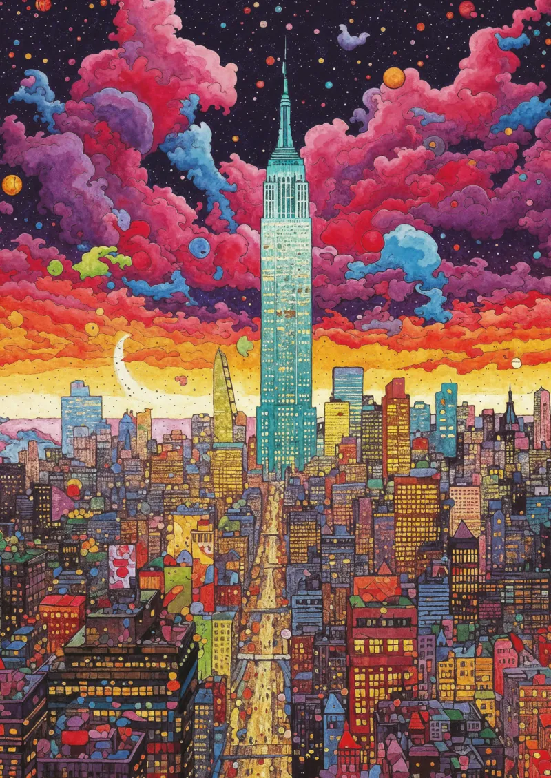 Wowo Series - Colorful Metropolis, New York