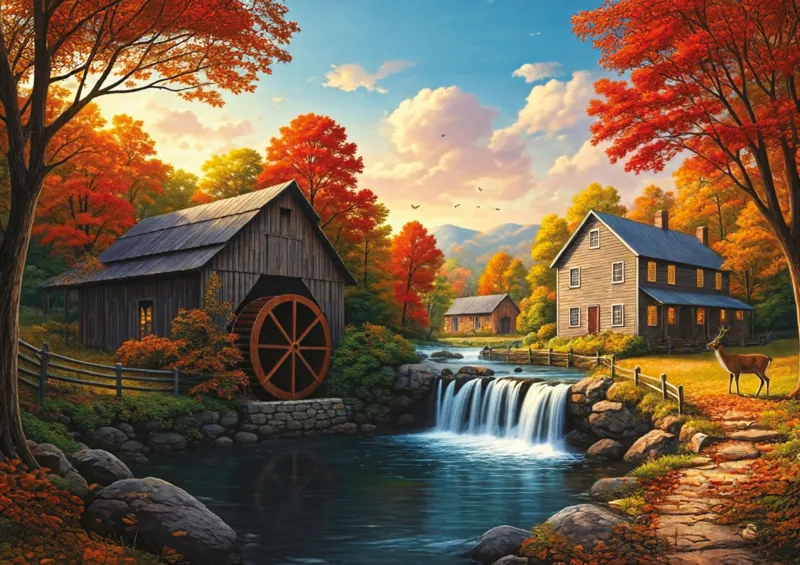 The Deer's Waterfall