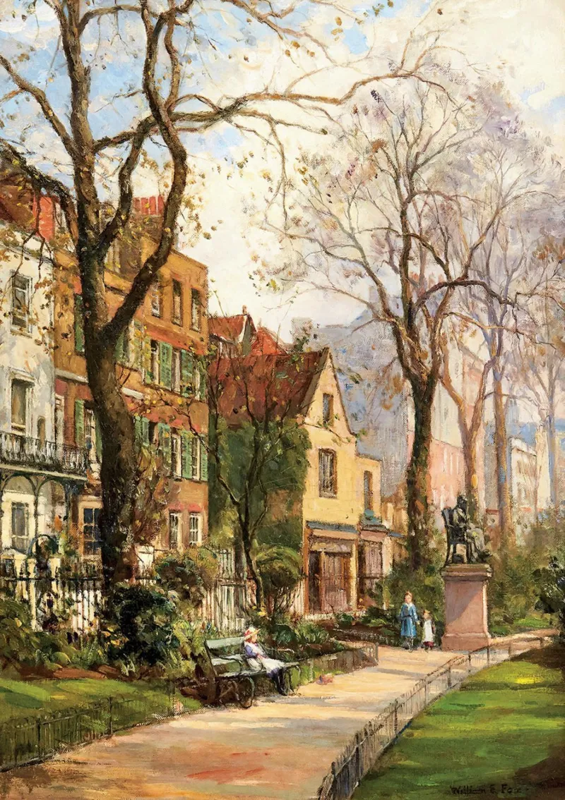 William Edward Fox - Walking in the Park