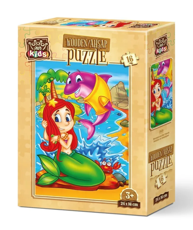 Wooden Puzzle - Mermaid and Friends