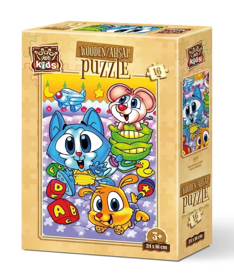 Wooden Puzzle - Mischievous Littles