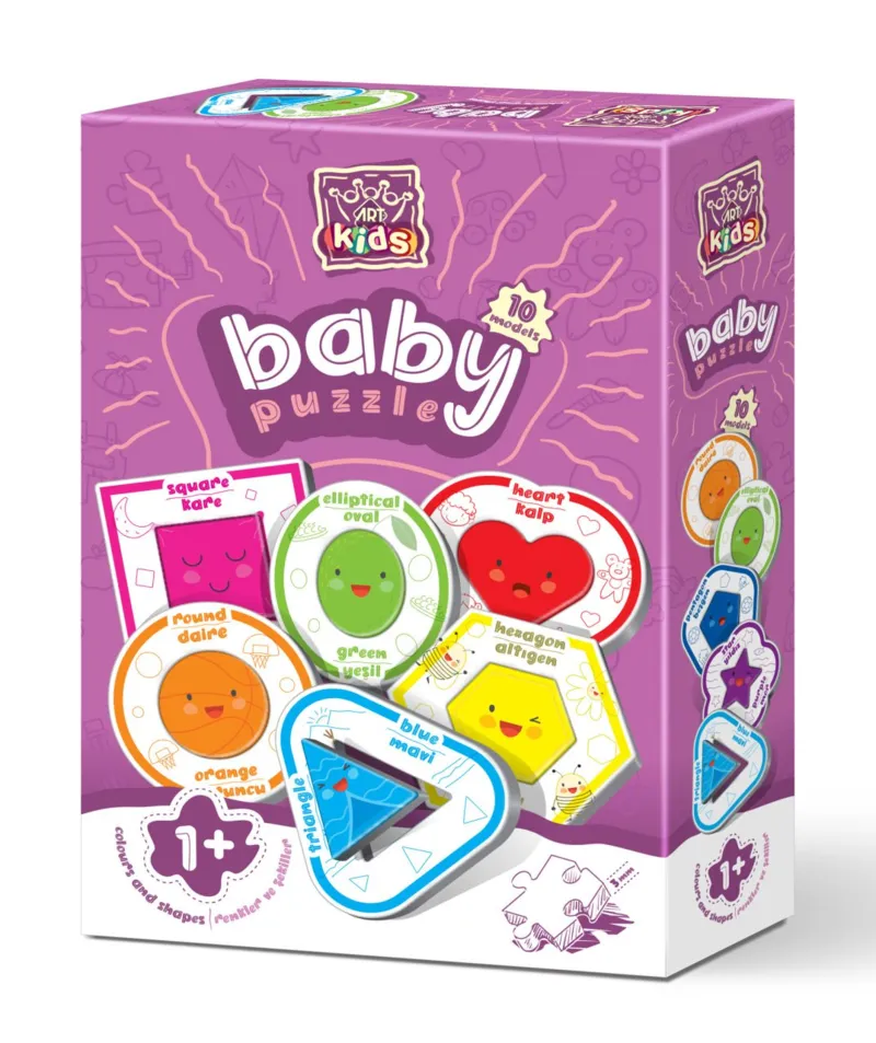 10 Baby Puzzles - Shapes and Colors