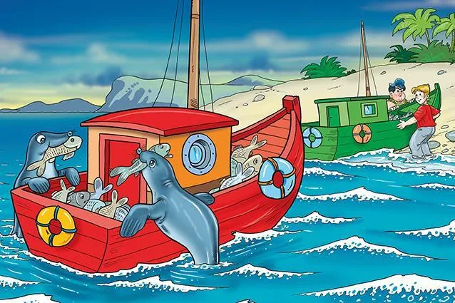 Wooden Puzzle - Happy Seal Fish