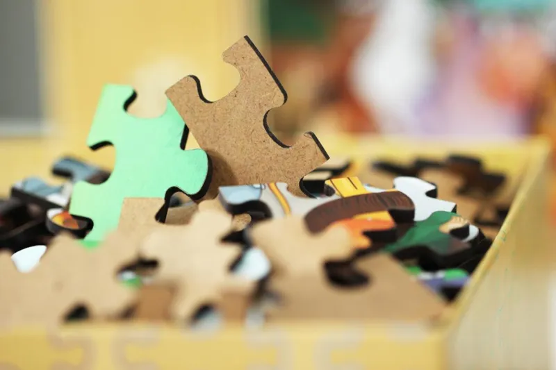 Wooden Puzzle - Bathing Time