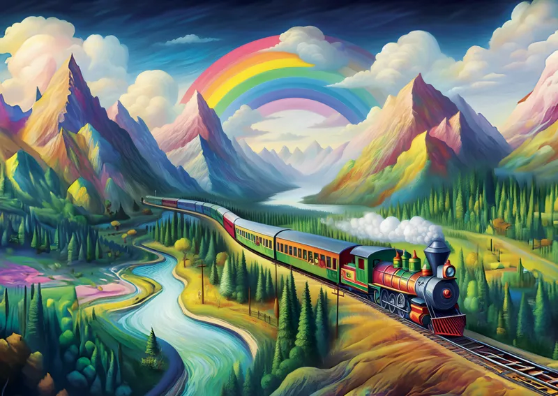 XXL Pieces - Rainbow Express