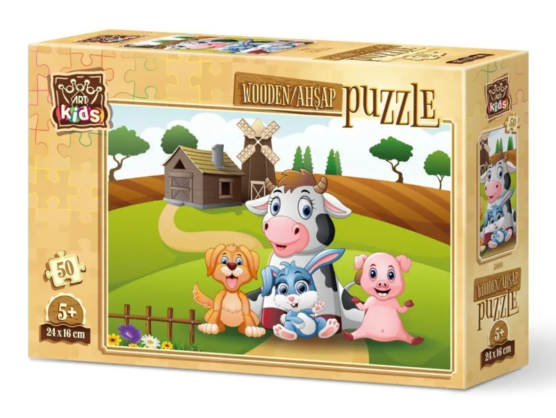 Wooden Puzzle - Farm Pose