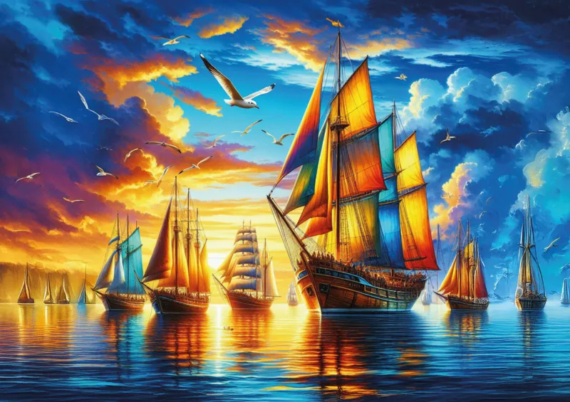 Harbor of the Colorful Sails