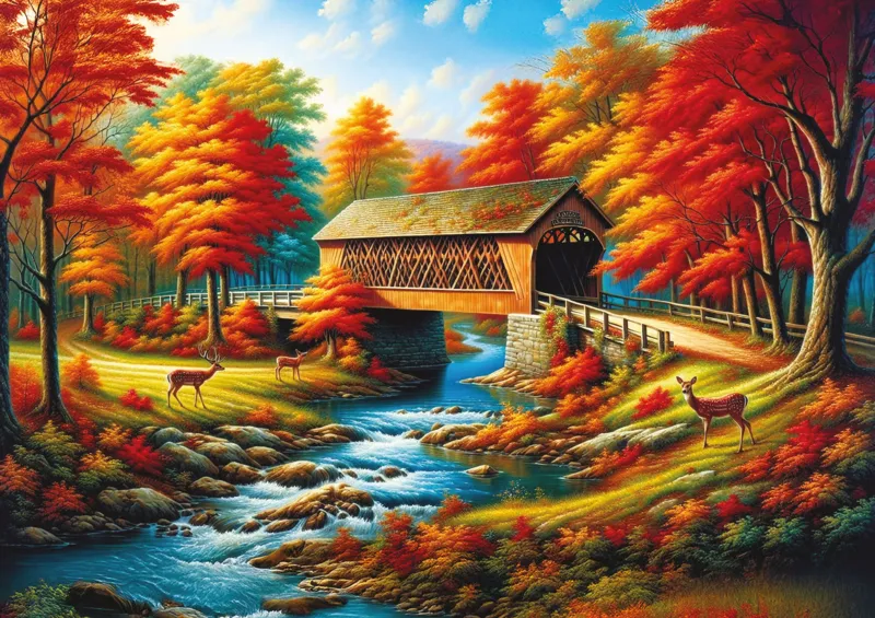 Red Trees Bridge