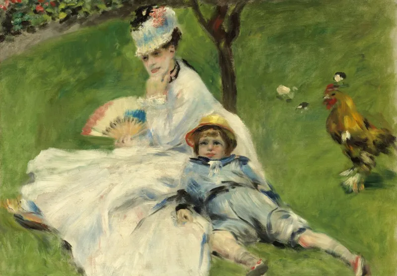 Auguste Renoir: Madame Monet and Her Son, 1874
