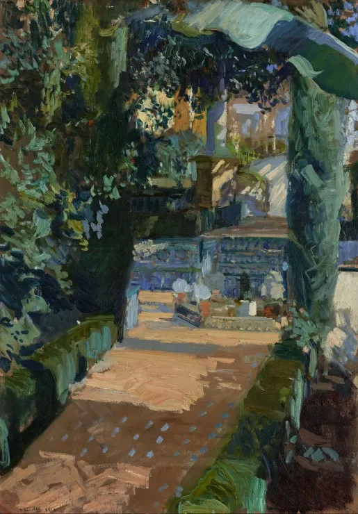 Joaquin Sorolla y Bastida: Court of the Dances, Alcázar, Sevilla, 1910