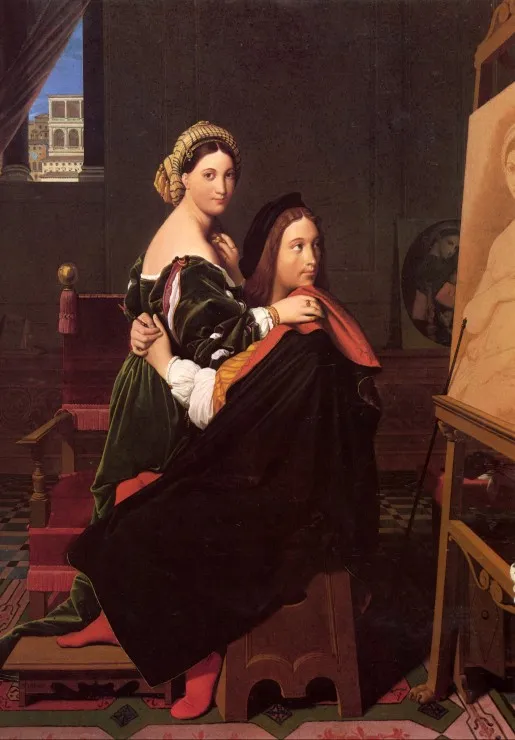 Jean-Auguste-Dominique Ingres: Raphaël and the Fornarina, 181