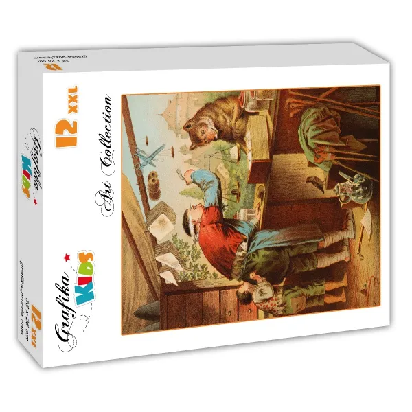 XXL Pieces - The Wolf and the Seven Young Kids, illustration by Carl Offterdinger