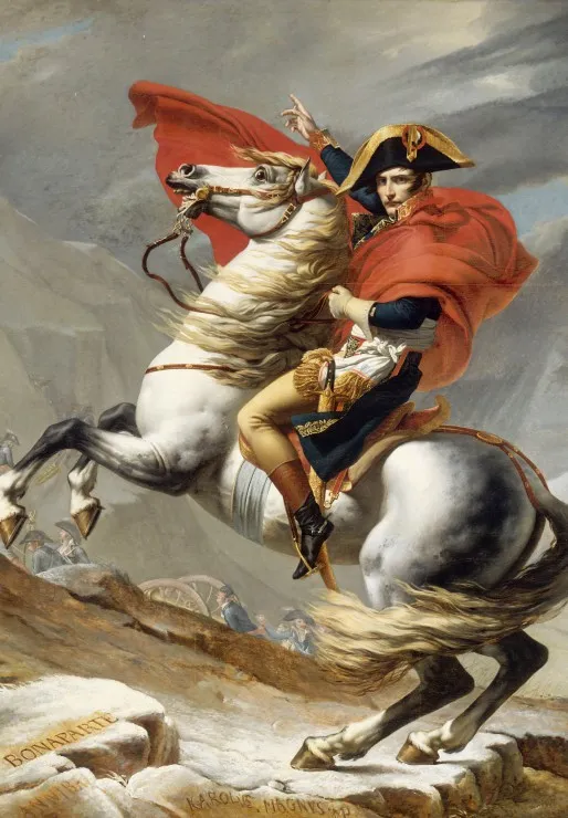 Jacques-Louis David: Napoleon Crossing the Alps