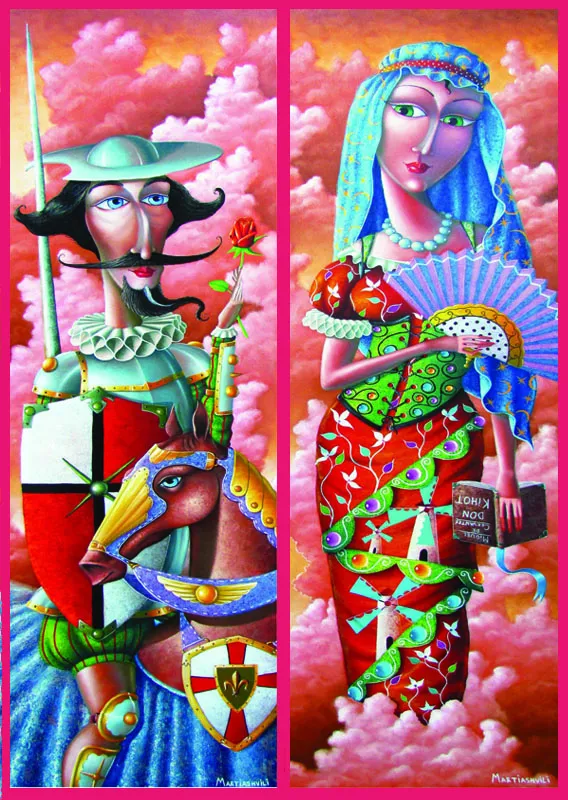 2 x 1000 Pieces: Don Quichotte et sa Dulcinée