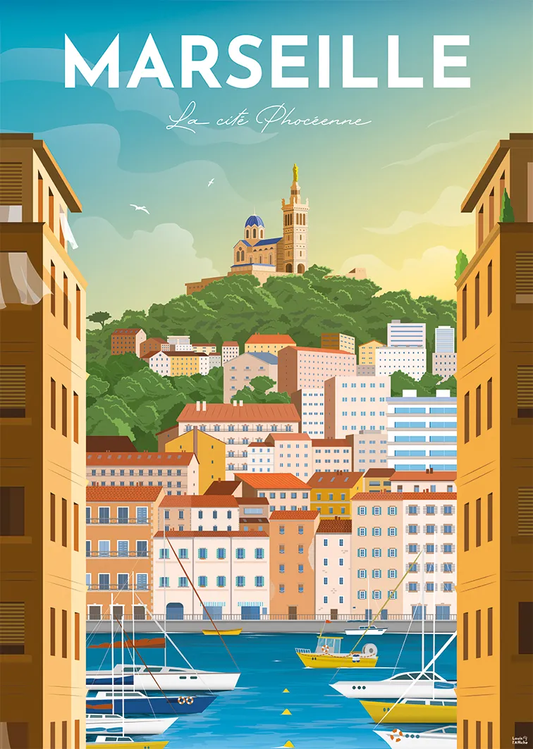 Collection French Regions - Poster Of Marseille - Louis L'Affiche