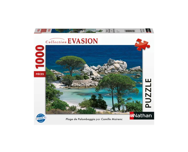 Jigsaw Puzzle - 1000 Pieces - Corsica : Palombaggia Beach