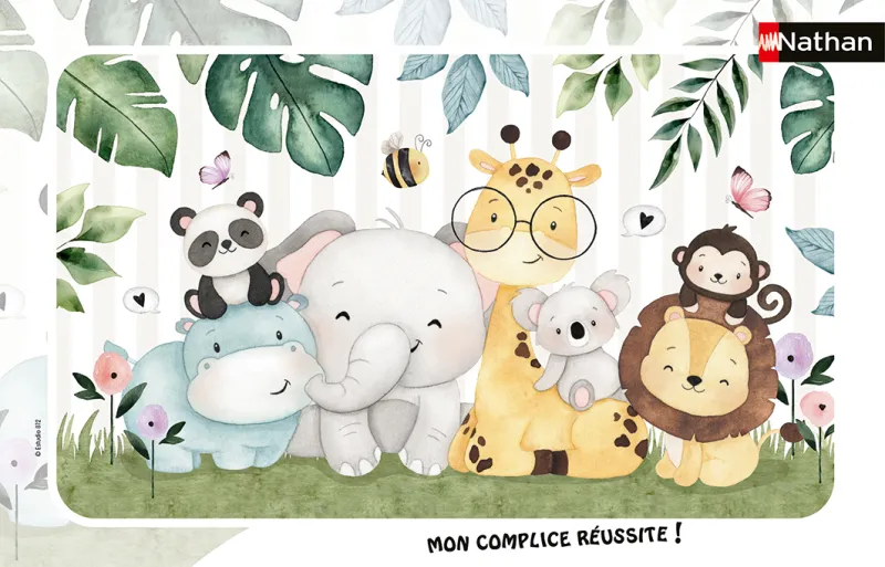 Frame Puzzle - Soft and Cuddly Animals