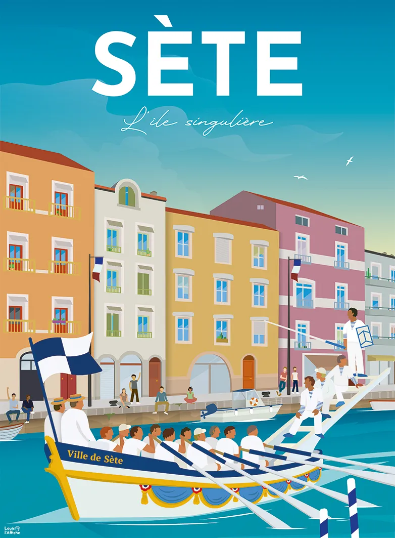 Collection French Regions - Poster Of Sète - Louis L'Affiche