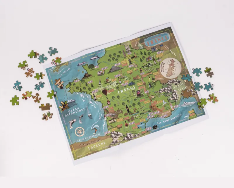 Puzzle Of The Wines Of France