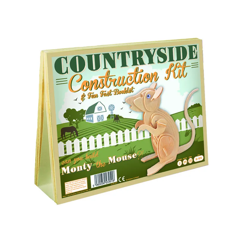 3D Wooden Jigsaw Puzzle - Monty the Mouse