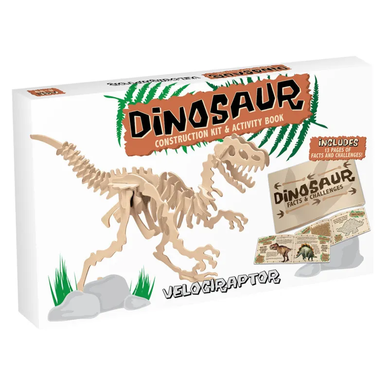 3D Wooden Jigsaw Puzzle - Velociraptor (Large)