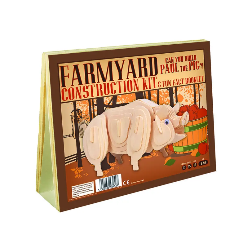 3D Wooden Jigsaw Puzzle - Paul the Pig