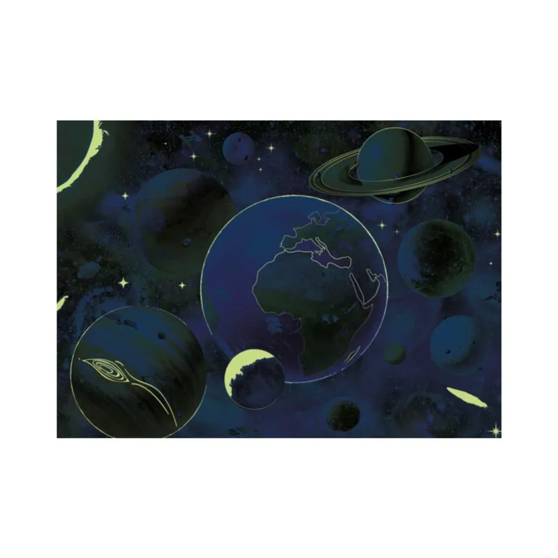 Neon puzzle - Planets