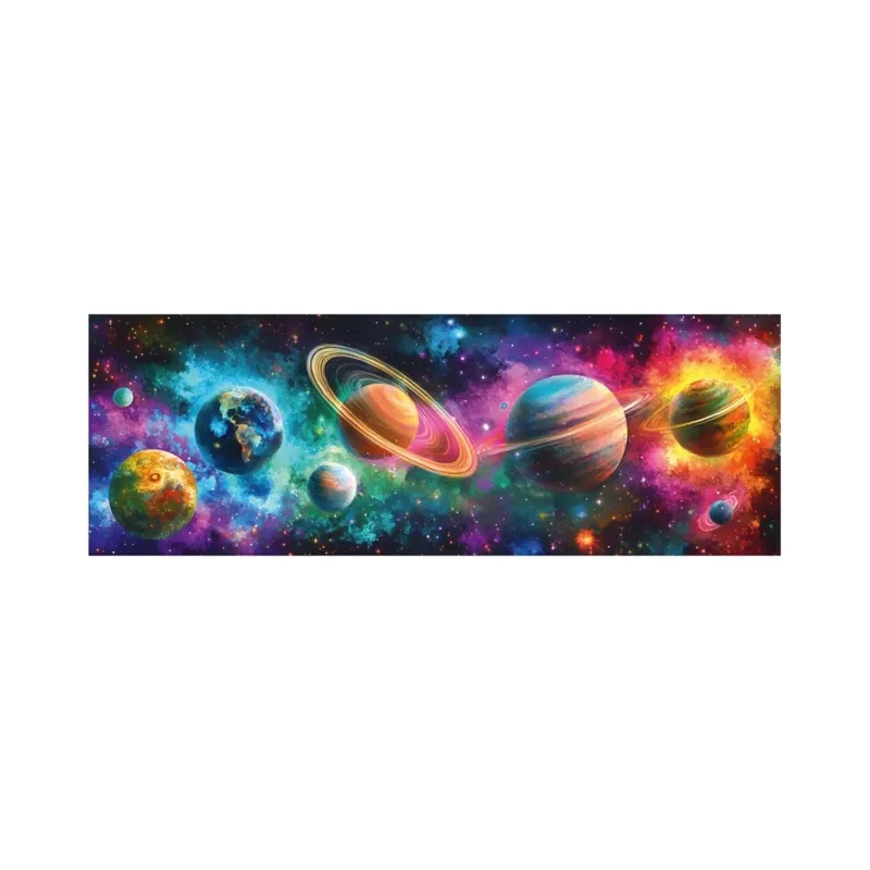 Panoramic Puzzle - Colourful Planets