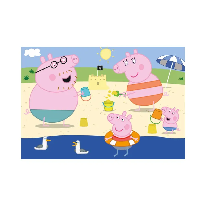 2 Puzzles - Peppa Pig: On Holidays