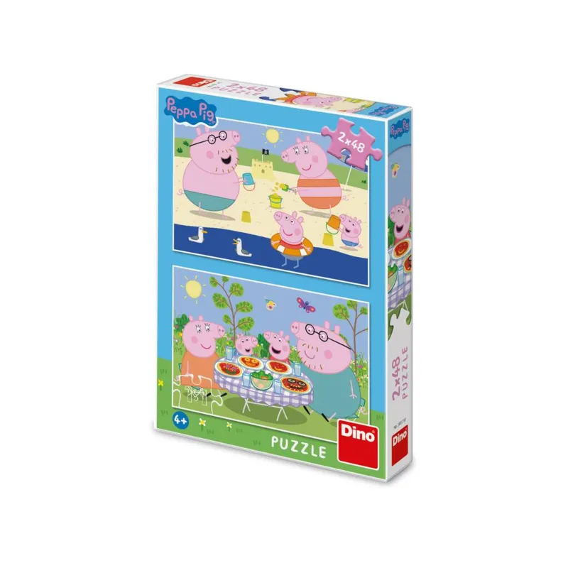 2 Puzzles - Peppa Pig: On Holidays