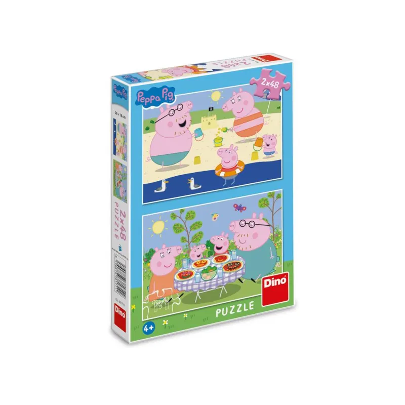 2 Puzzles - Peppa Pig: On Holidays