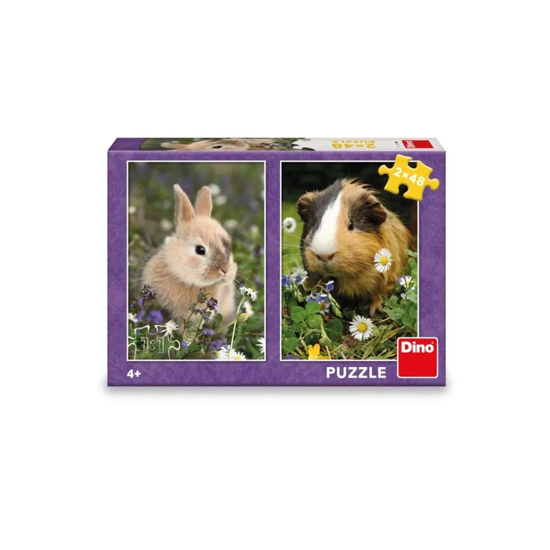 2 Puzzles - Bunny And Guinea Pig