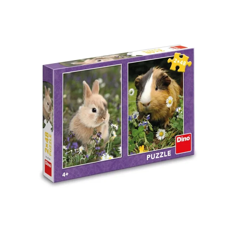2 Puzzles - Bunny And Guinea Pig