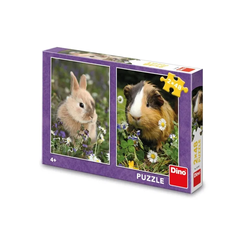 2 Puzzles - Bunny And Guinea Pig