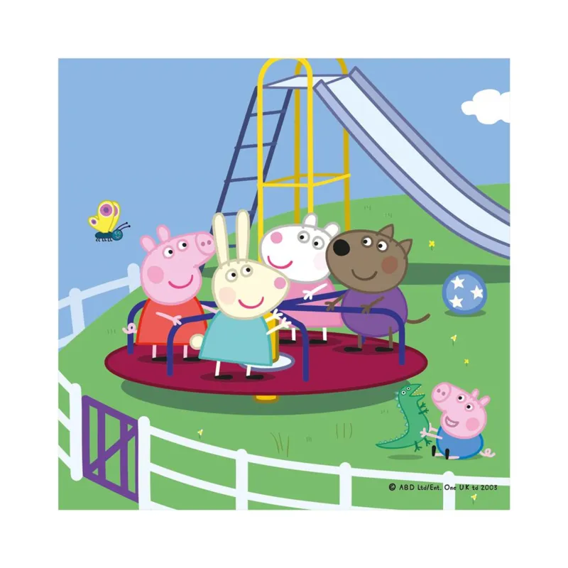 3 Puzzles - Peppa Pig in den Ferien