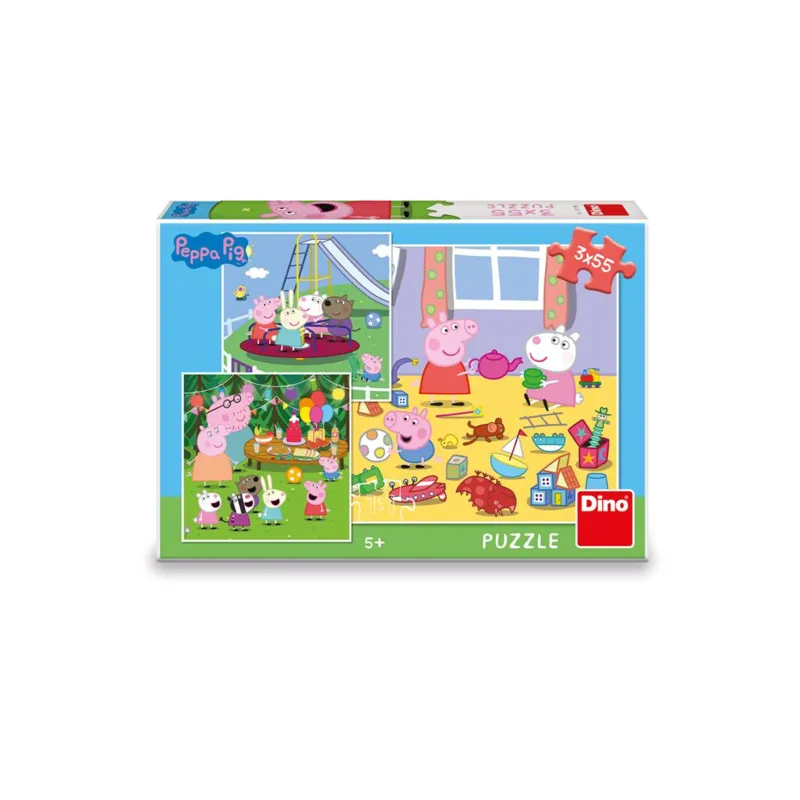 3 Puzzles - Peppa Pig in den Ferien
