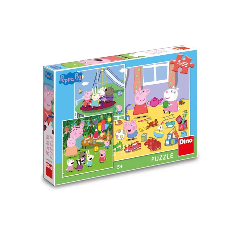 3 Puzzles - Peppa Pig in den Ferien