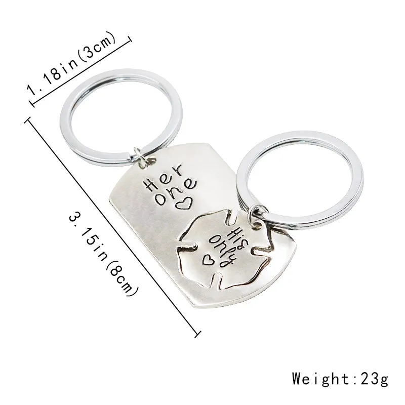 Keychain - His Only - Her One