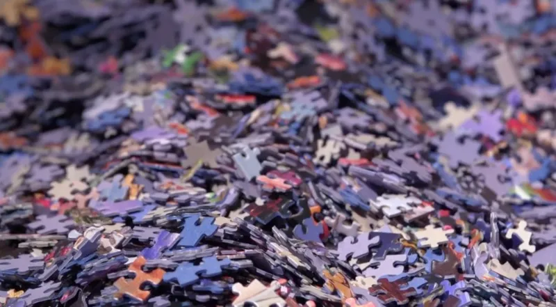 Mystery Puzzle without Box & without Image - Bag of 2000 Pieces