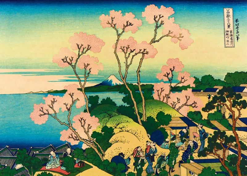 Katsushika Hokusai - Shinagawa on the Tokaido, 1832