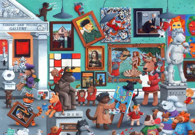 Cats and Dogs Art Gallery