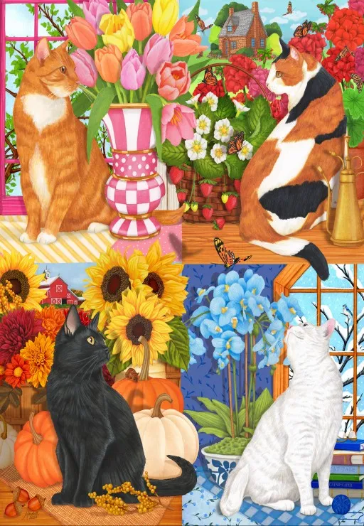 Four Seasons of Cats