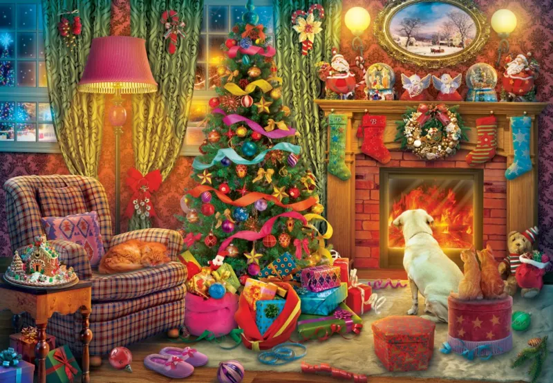 Cozy Christmas Living