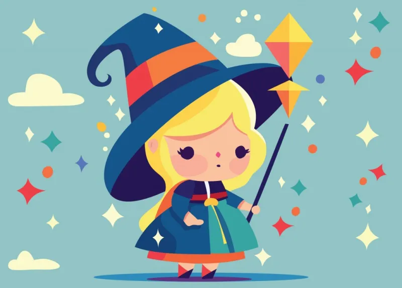 Petit Sorcière Magicienne