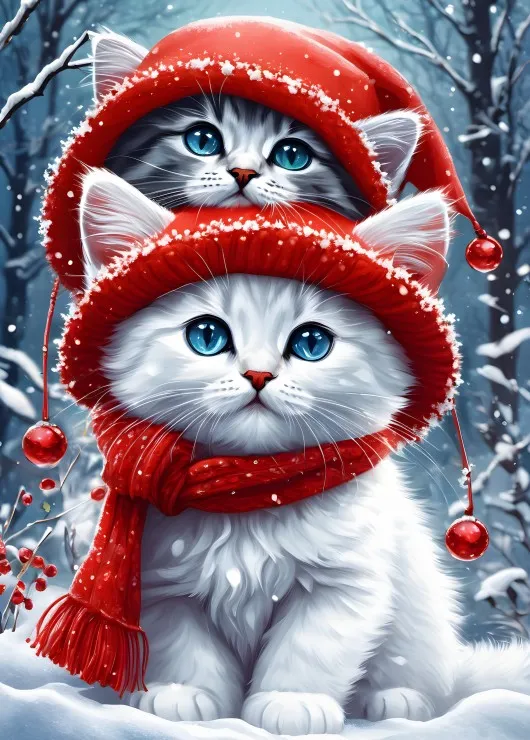 Kitties in the Winter