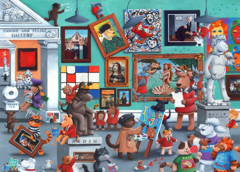 Cats and Dogs Art Gallery