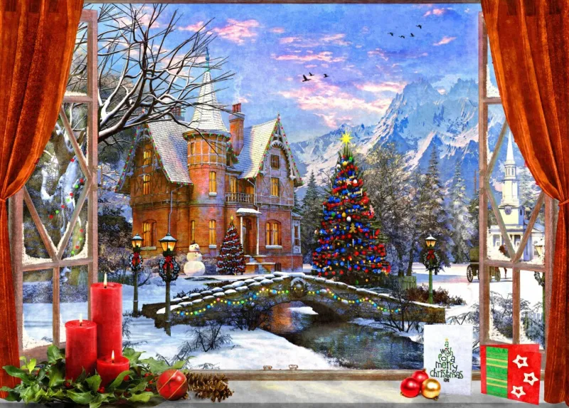 Christmas Mountain View