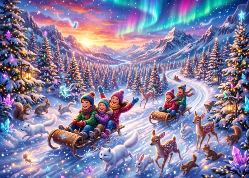 A Magical Winter in the Mountains